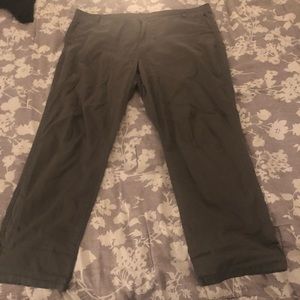 Olive green chino pants